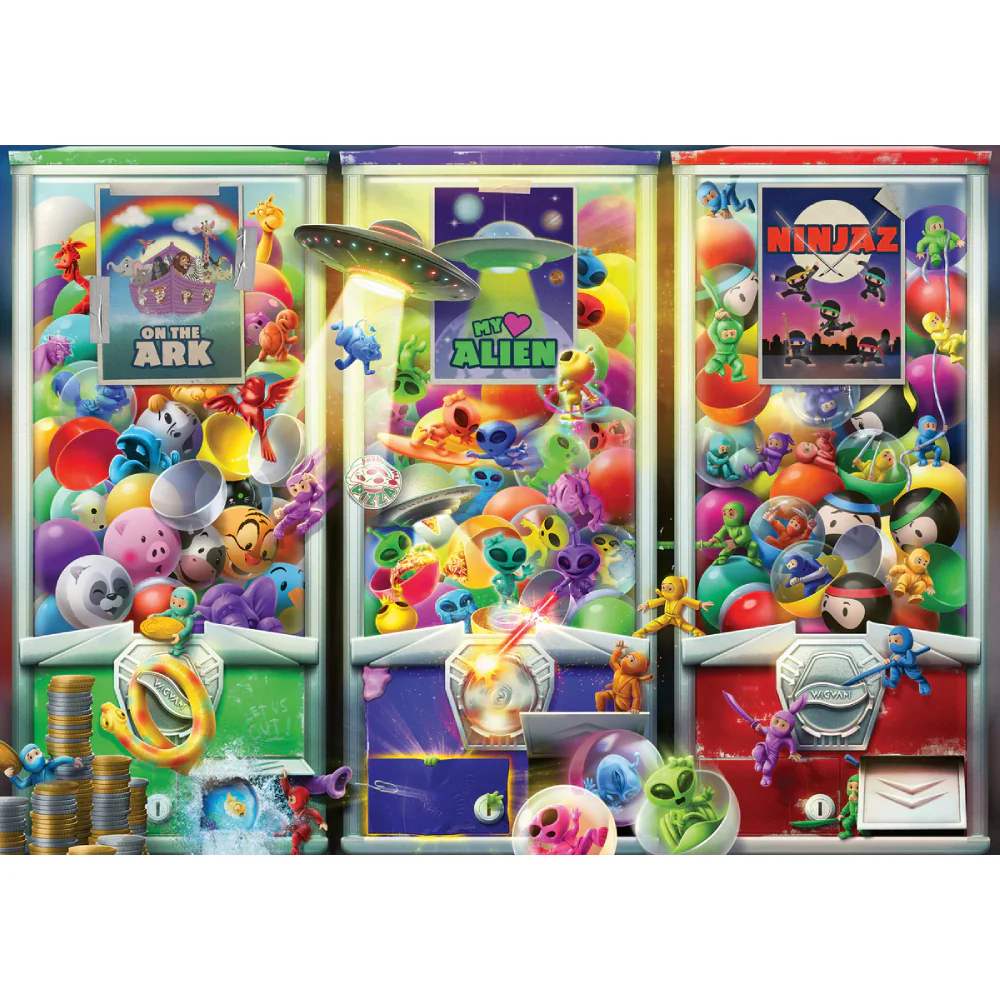 Puzzle 1000 Piezas Animales, Aliens y Ninjas Ravensburger - Image 2