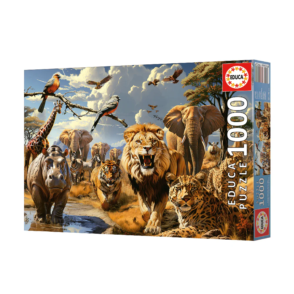 Puzzle 1000 Piezas Animales Salvajes Educa - Image 2