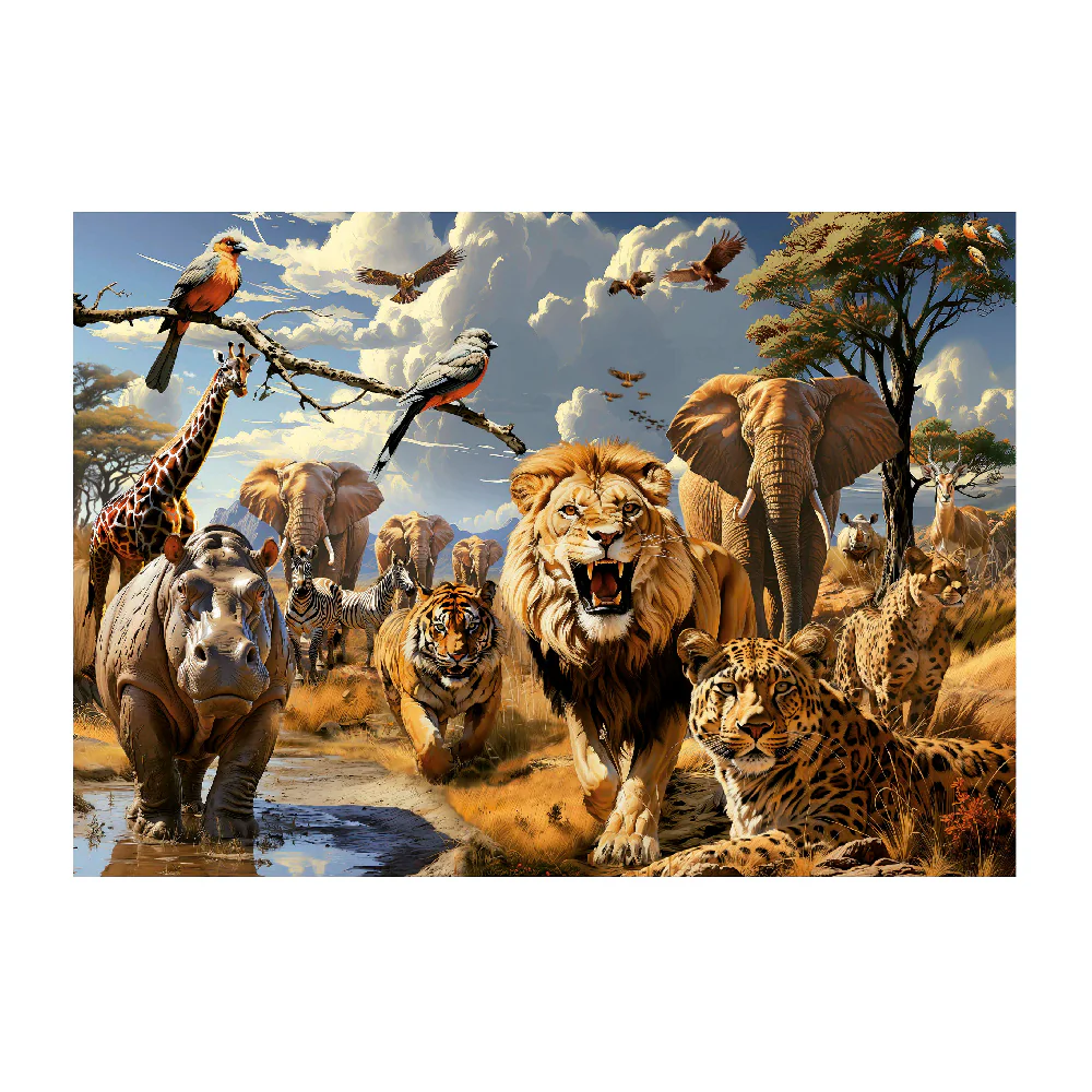 Puzzle 1000 Piezas Animales Salvajes Educa - Image 4