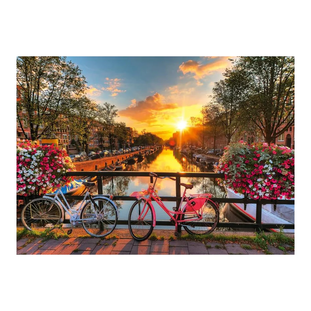 Puzzle 1000 Piezas Bicicletas en Ámsterdam Ravensburger - Image 2