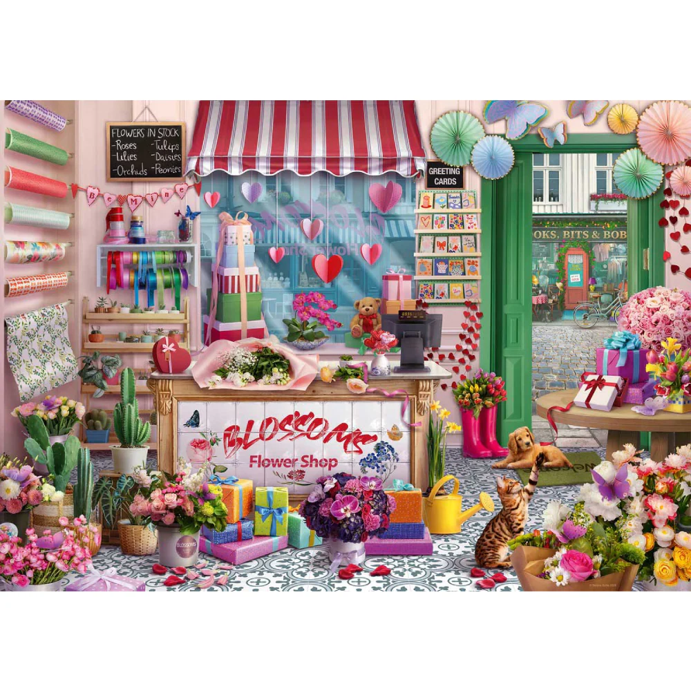 Puzzle 1000 Piezas Boutique Floral Ravensburger - Image 2