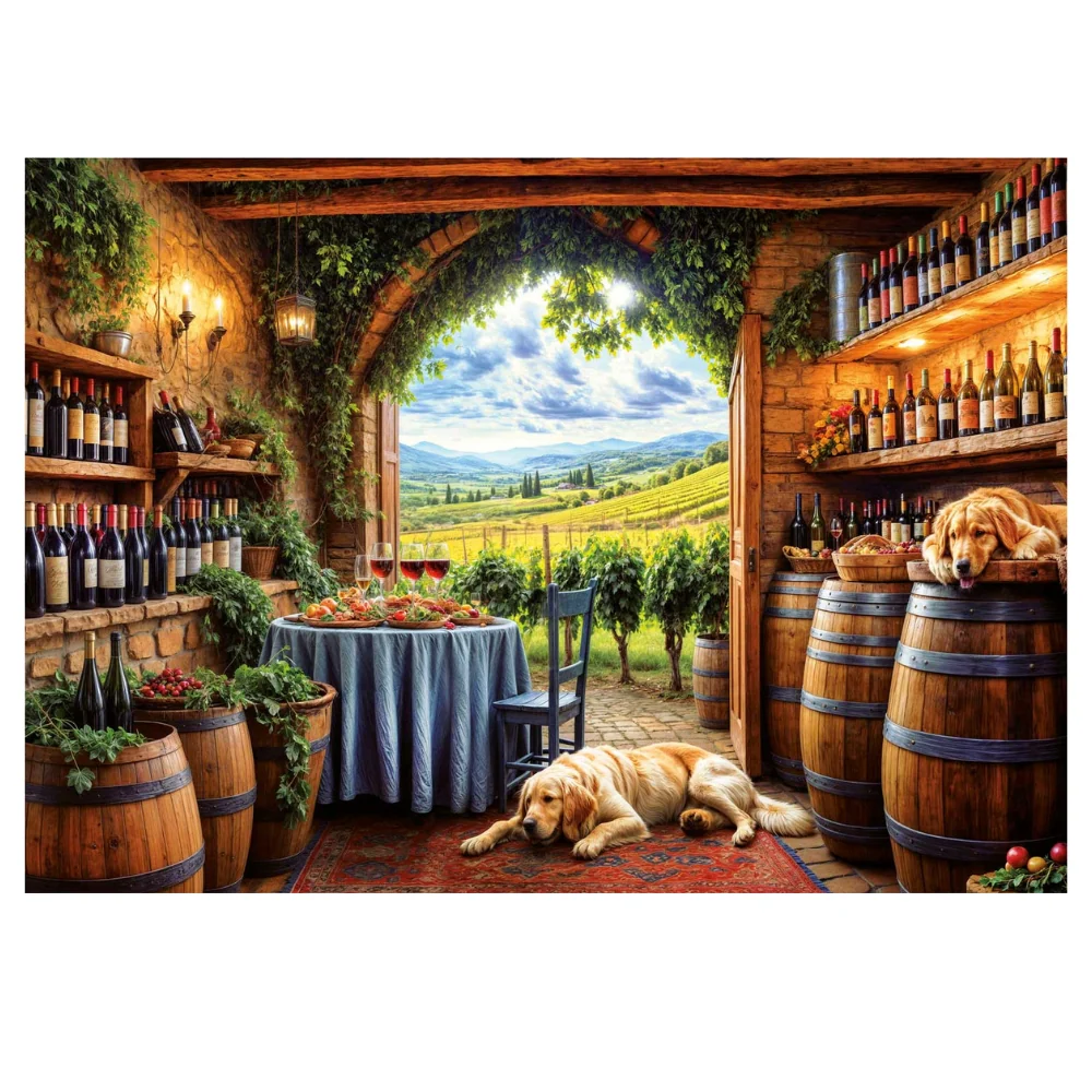 Puzzle 1000 Piezas Canes et Vinum Educa - Image 2