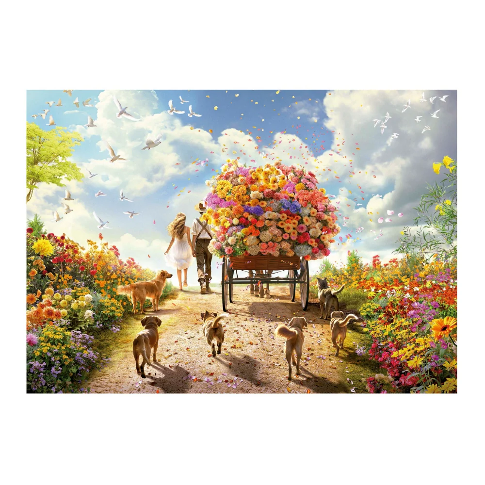 Puzzle 1000 Piezas Carro de Flores Educa - Image 2