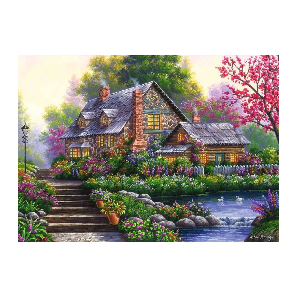 Puzzle 1000 Piezas Casa en la Naturaleza Ravensburger - Image 2