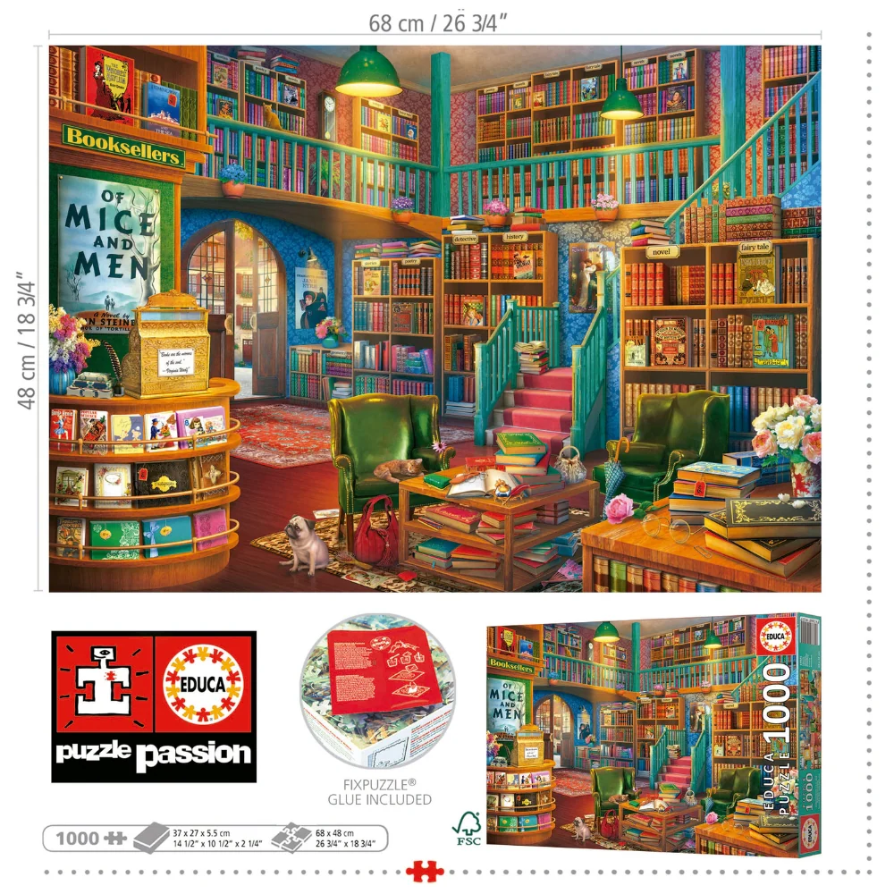 Puzzle 1000 Piezas Librería Educa - Image 3