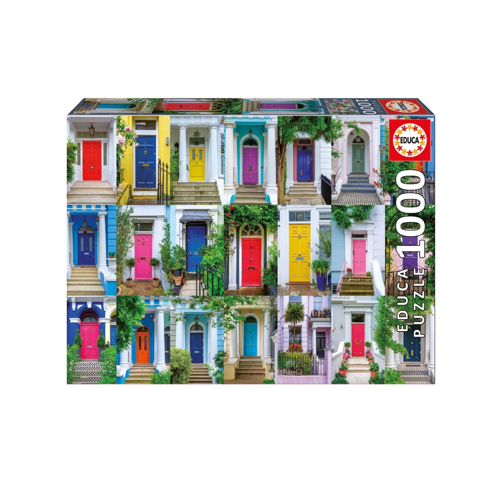 Puzzle 1000 Piezas Puertas de Notting Hill Educa