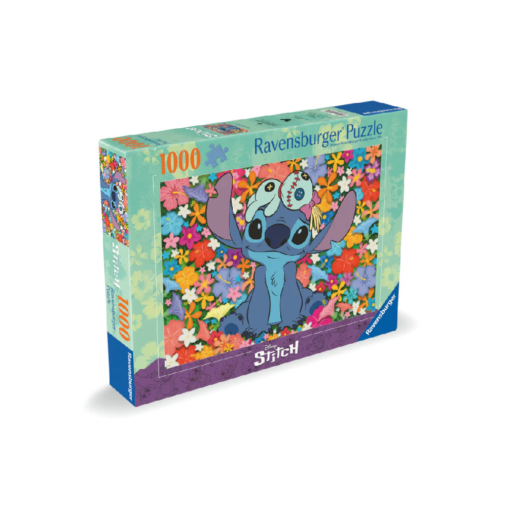 Puzzle 1000 Piezas Stitch Flores Ravensburger - Image 2
