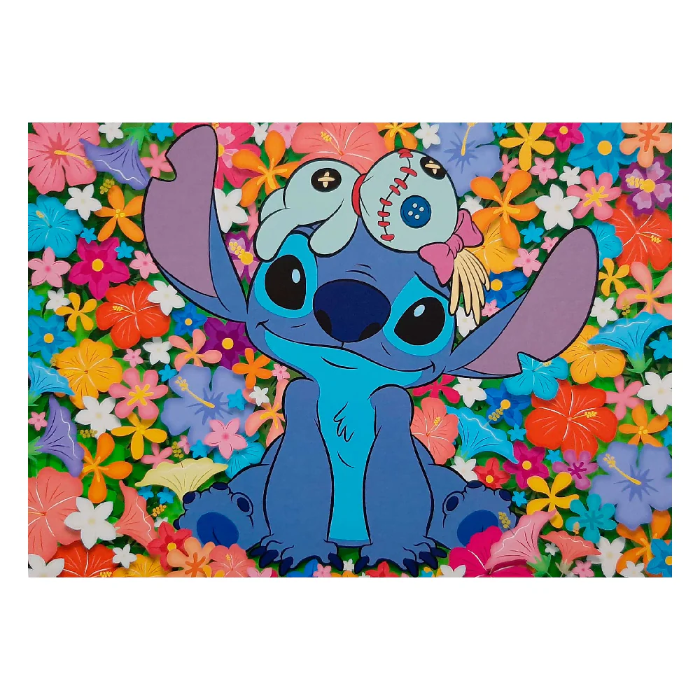 Puzzle 1000 Piezas Stitch Flores Ravensburger - Image 3