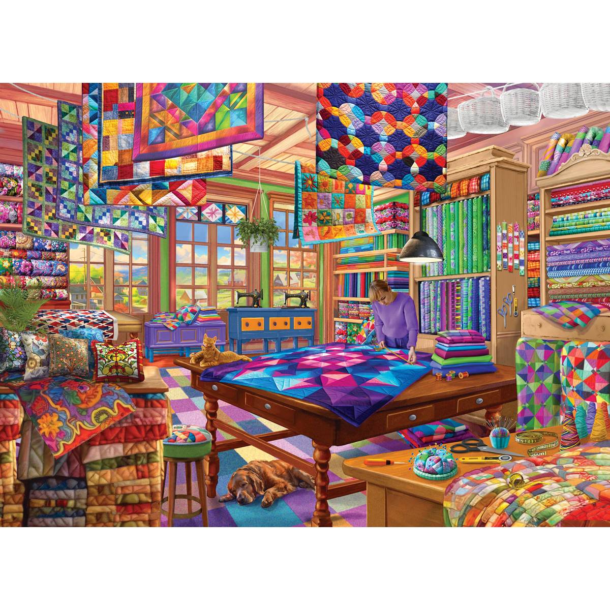 Puzzle 1000 Piezas Taller de Colchas Eurographics - Image 2