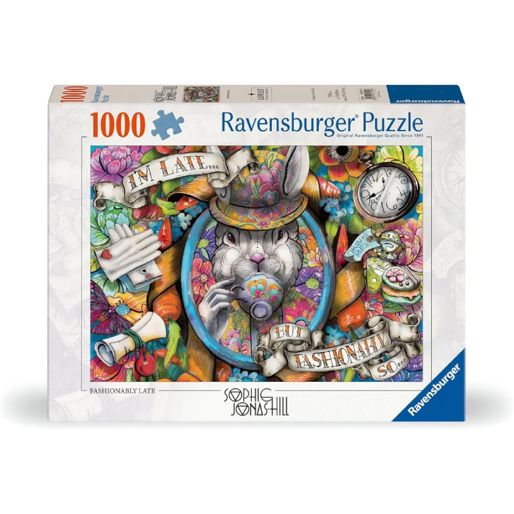 Puzzle 1000 Piezas ¡Tarde pero con estilo! Ravensburger