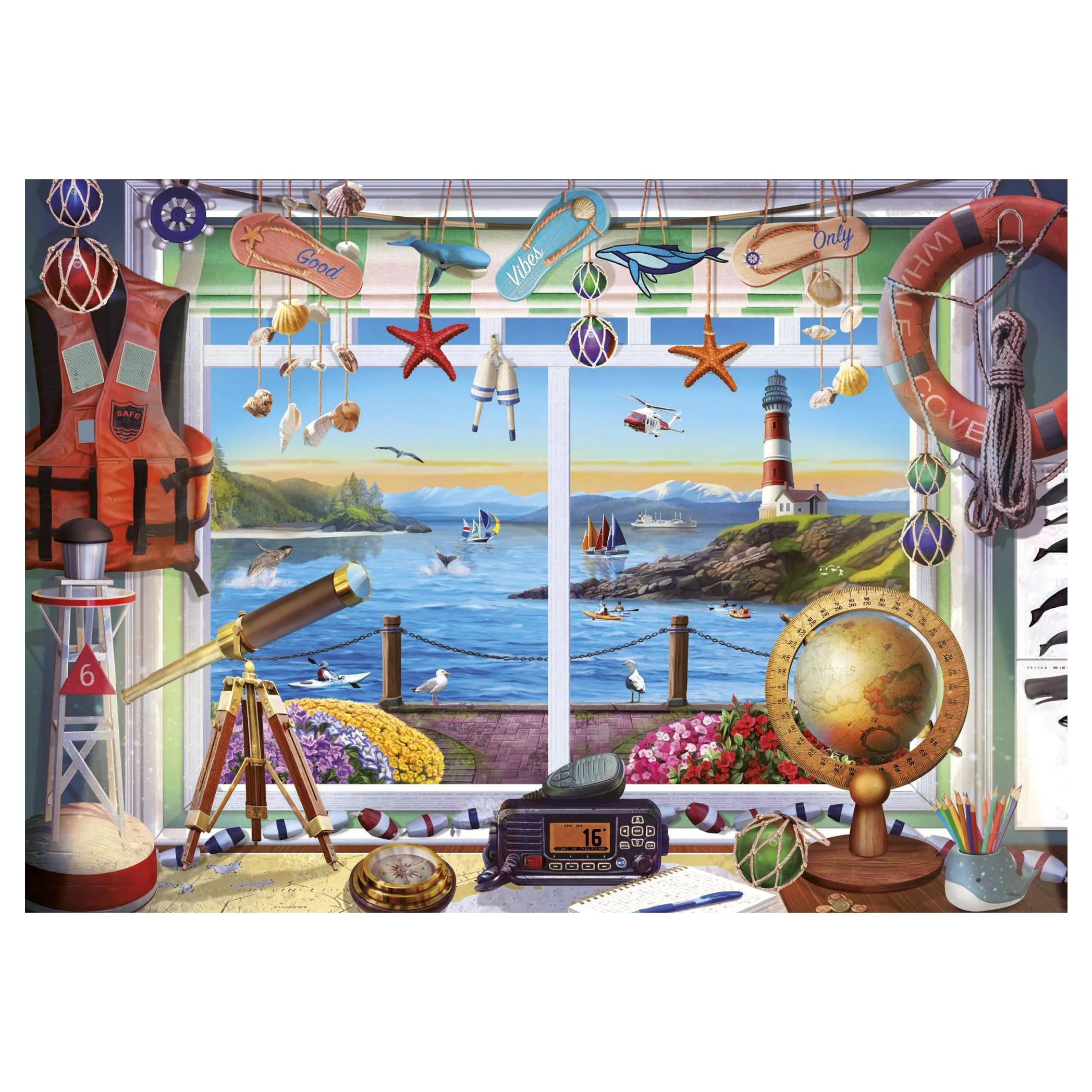 Puzzle 1000 Piezas Vida en el Puerto Educa - Image 2