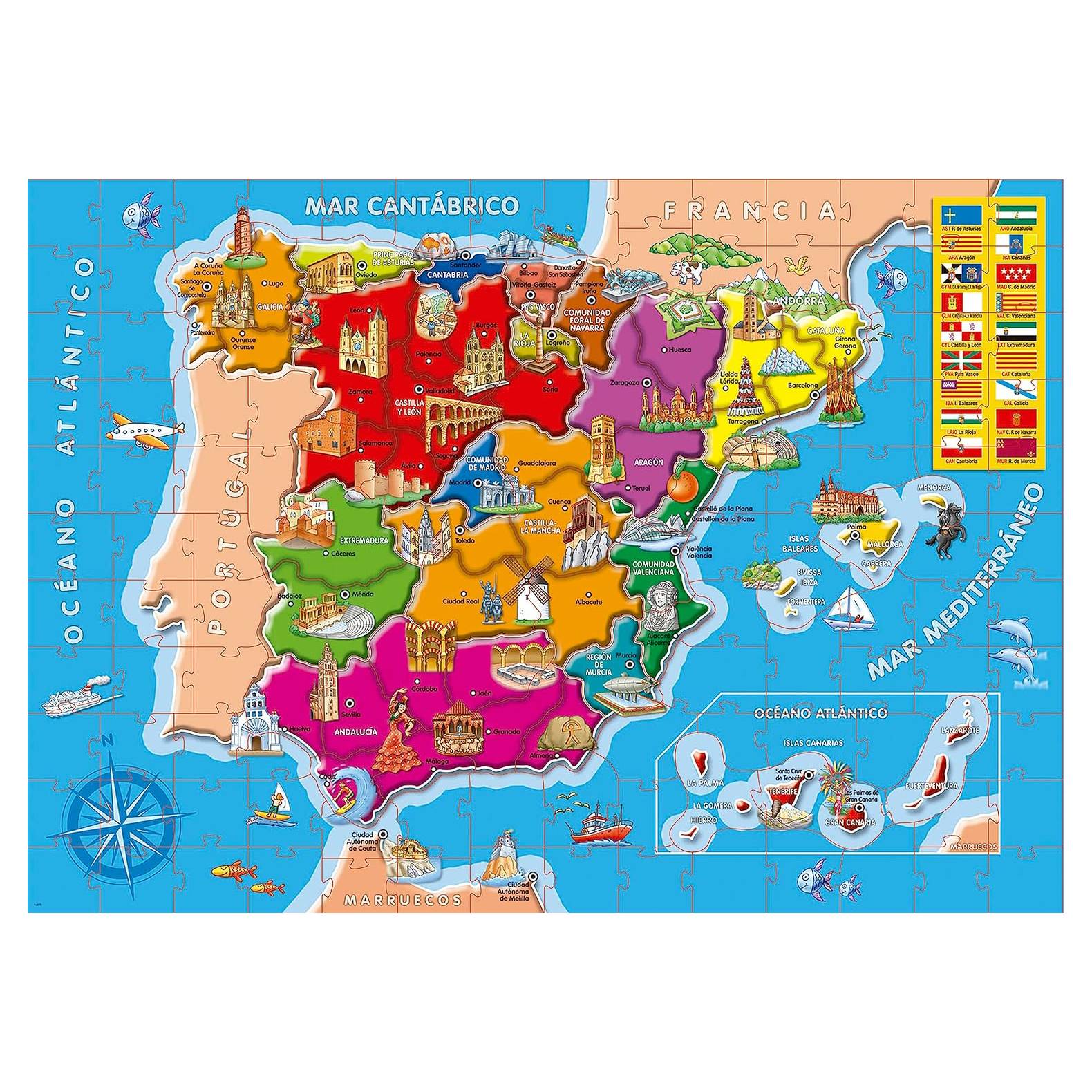 Puzzle 150 Piezas Provincias de España Educa - Image 2