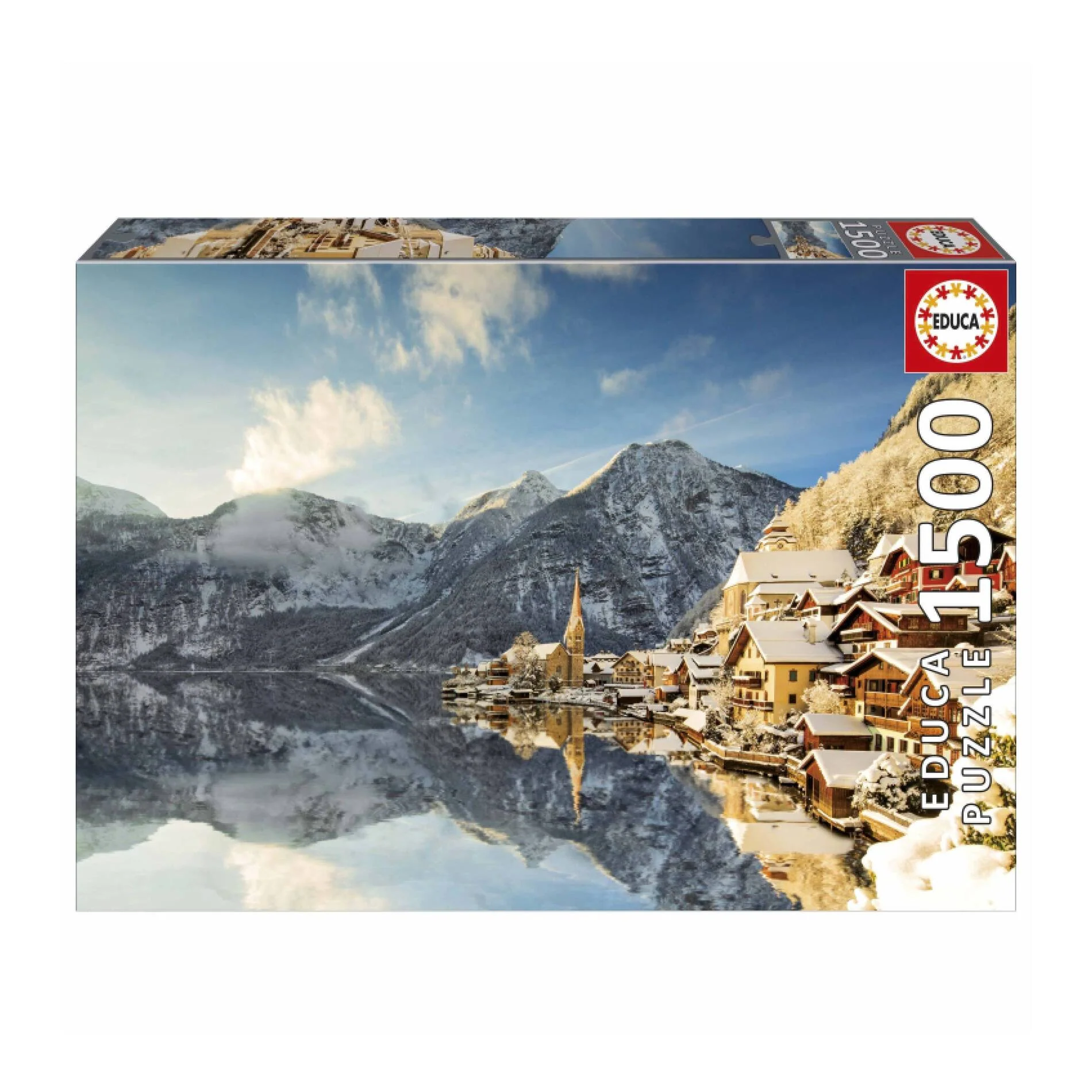 Puzzle 1500 Piezas Hallstatt en Invierno Educa