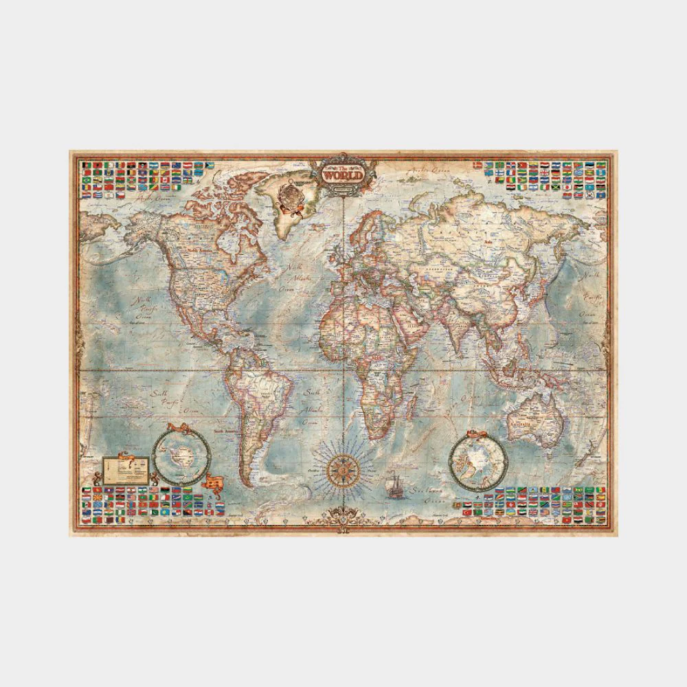Puzzle 1500 Piezas Mapa Político El Mundo Educa - Image 2
