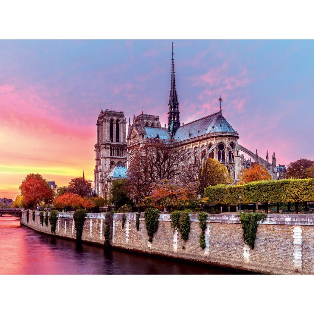 Puzzle 1500 Piezas Notre Dame Atardecer Ravensburger - Image 2