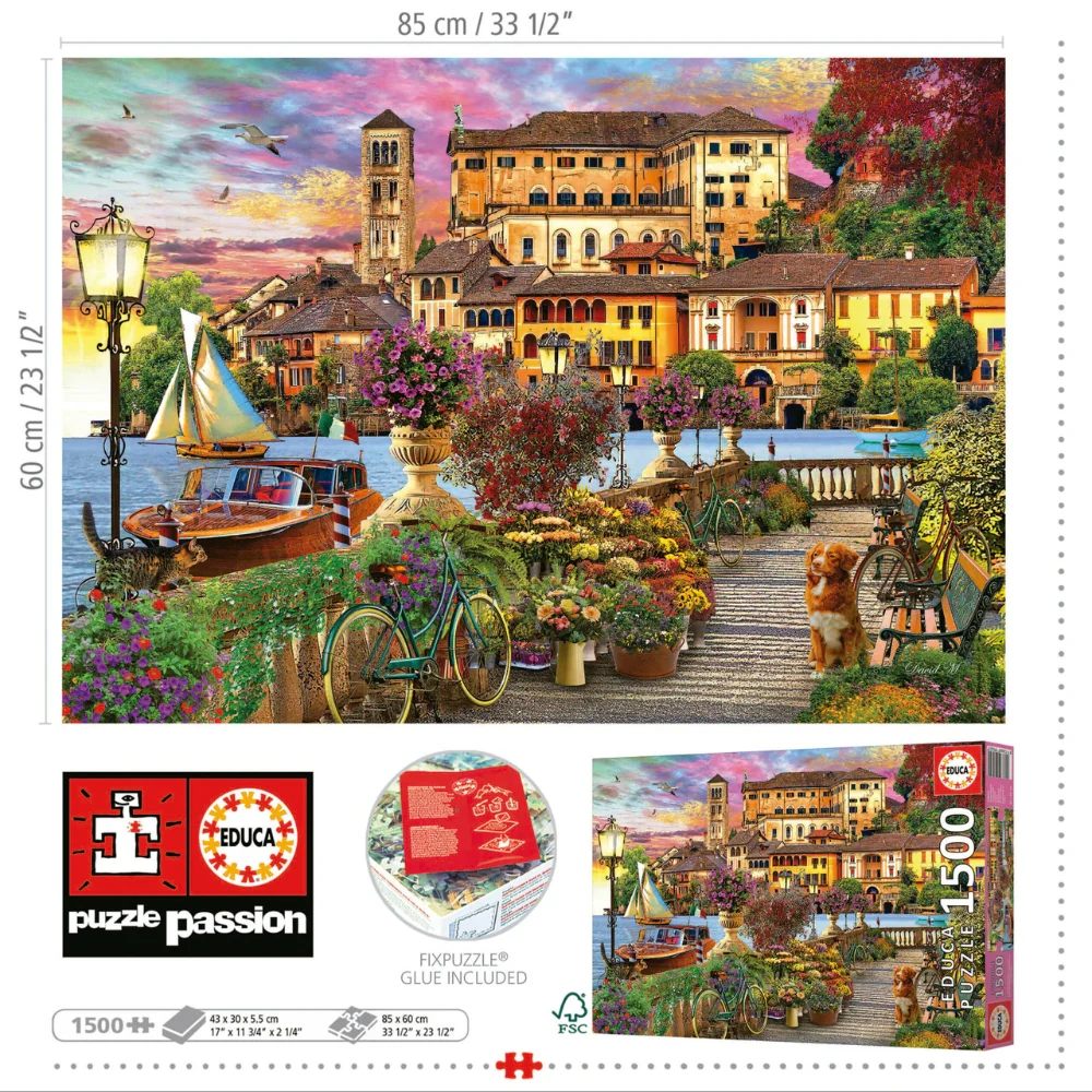 Puzzle 1500 Piezas Paseo Italiano Educa - Image 3
