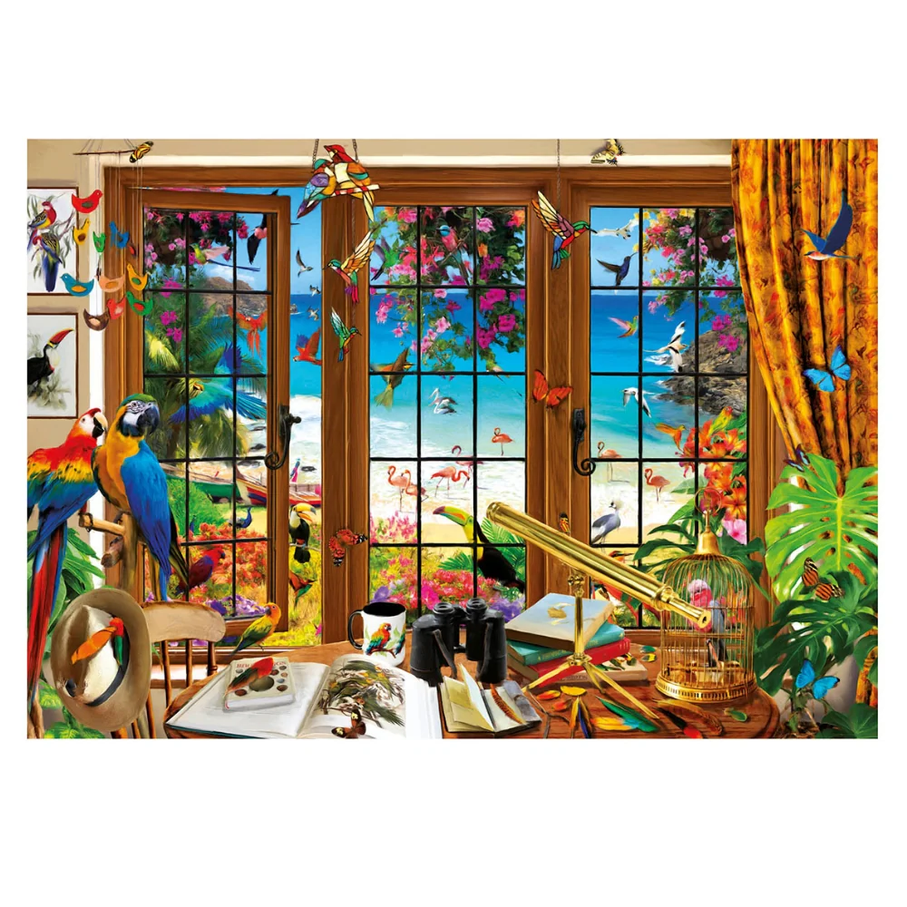 Puzzle 1500 Piezas Ventana del Observador de Aves Educa - Image 2