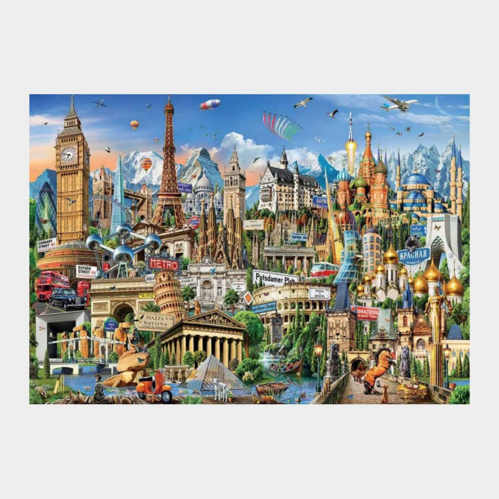 Puzzle 2000 Piezas Símbolos de Europa Educa - Image 2