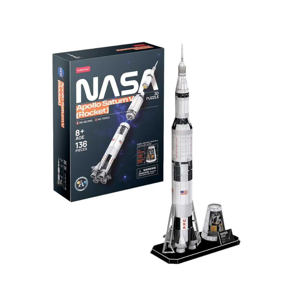 Puzzle 3D Cohete Saturn V NASA World Brands