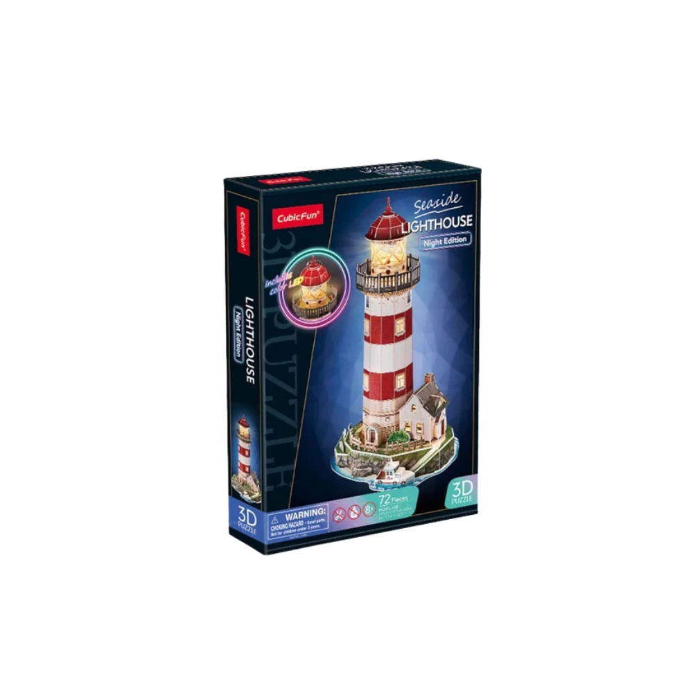 Puzzle 3D Faro Con Luz LED Night Edition - Image 2