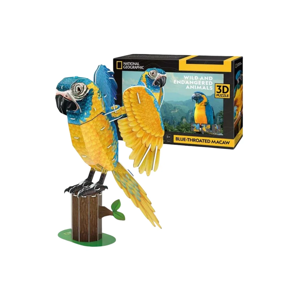 Puzzle 3D Guacamayo Barba Azul National Geographic