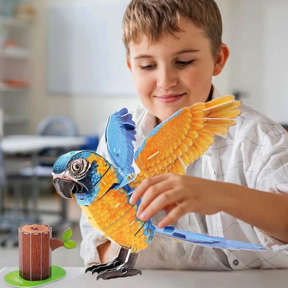 Puzzle 3D Guacamayo Barba Azul National Geographic - Image 2