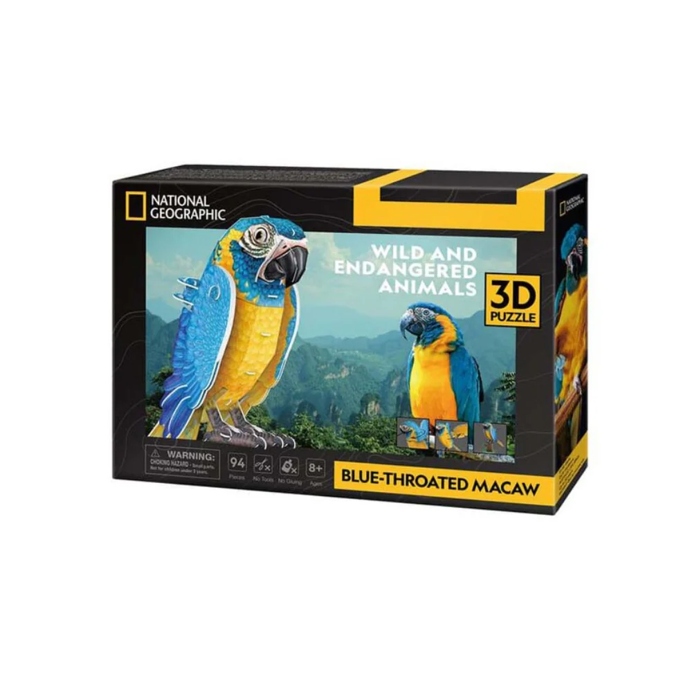 Puzzle 3D Guacamayo Barba Azul National Geographic - Image 3