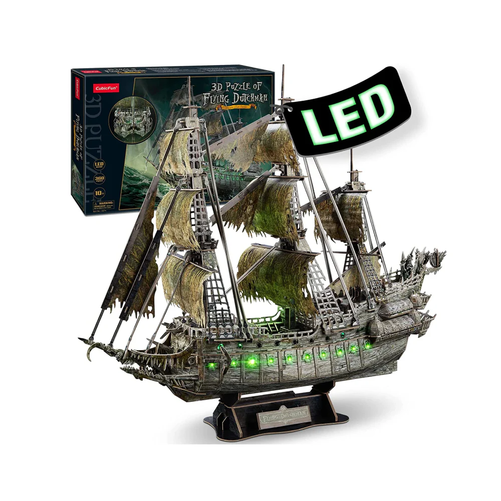 Puzzle 3D Holandés Errante con LED - Image 2