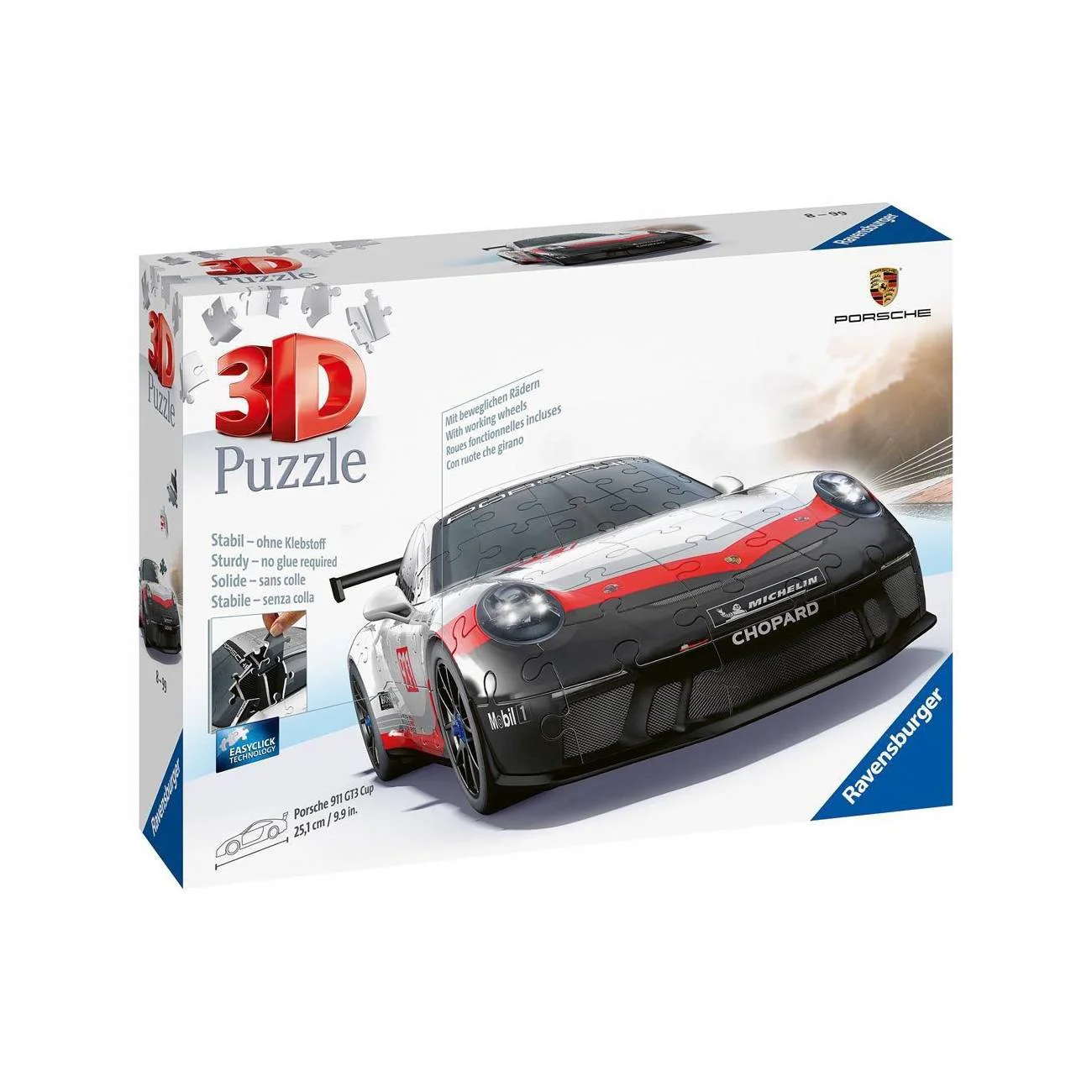 Puzzle 3D Porsche 911 GT3 Cup Ravensburger - Image 3