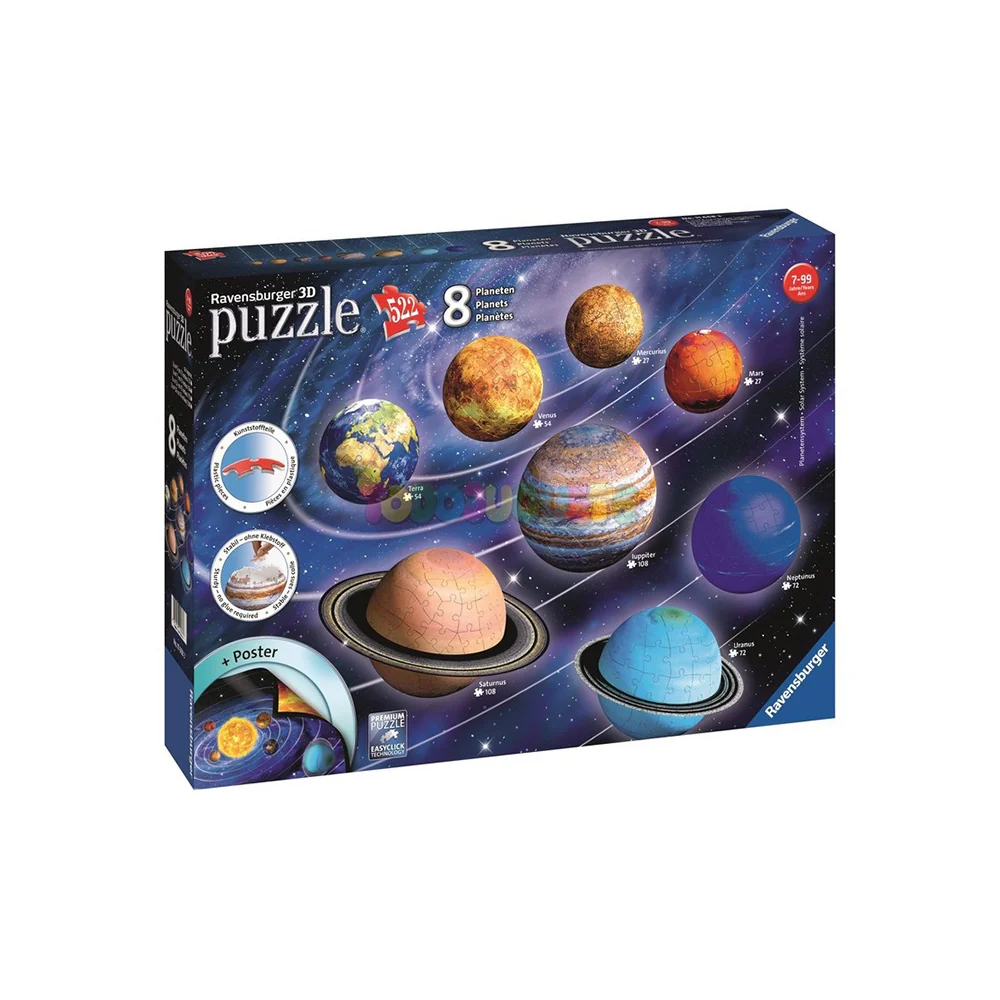 Puzzle 3D Sistema Planetario
