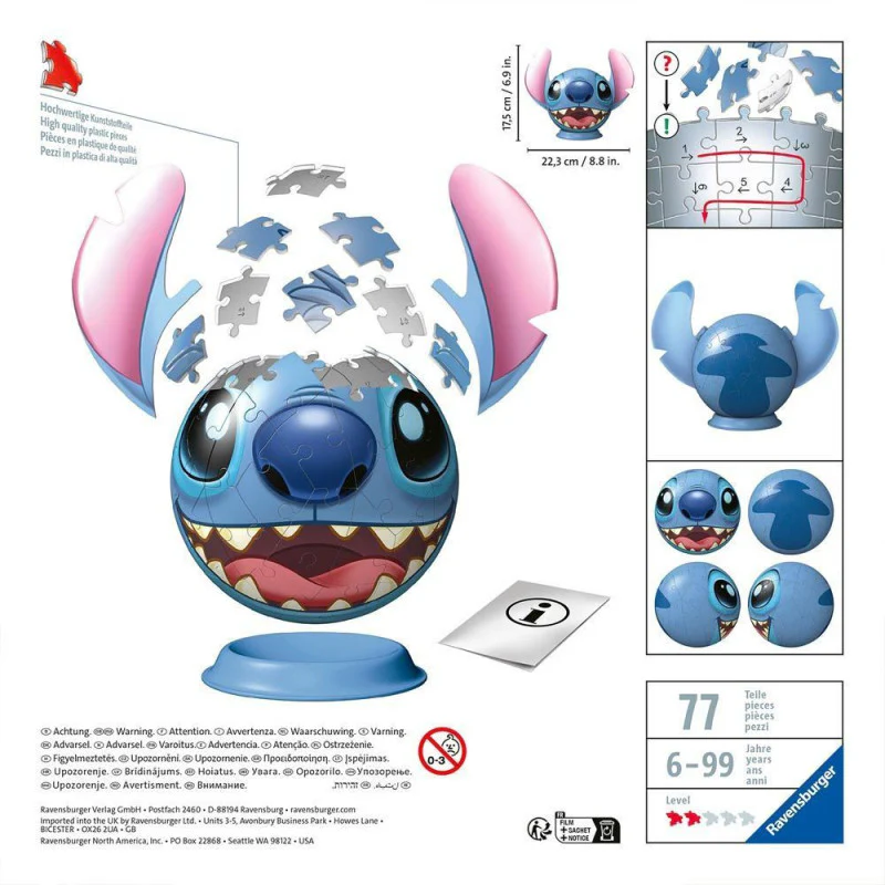 Puzzle 3D Stitch Ravensburger - Image 3