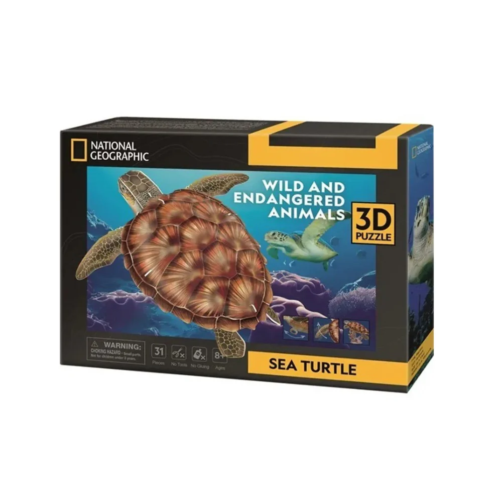 Puzzle 3D Tortuga Marina National Geographic - Image 2