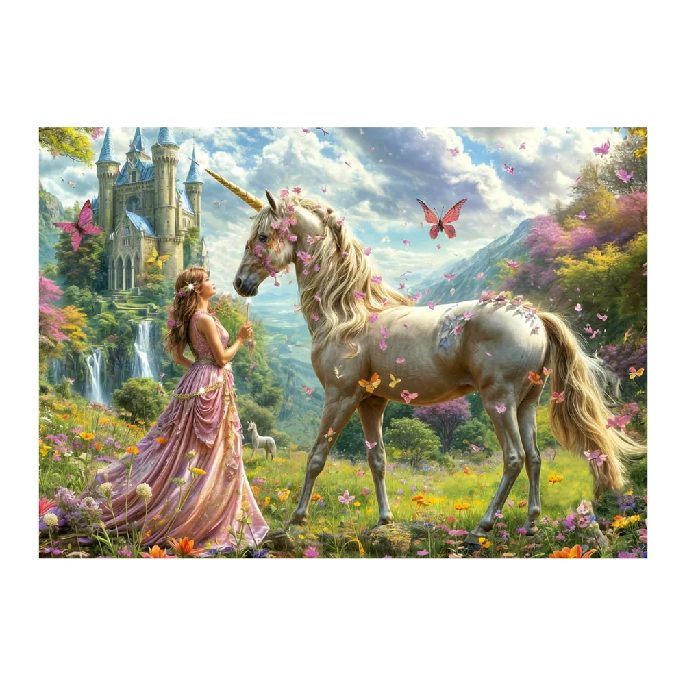 Puzzle 500 Piezas Hadas, Unicornios y Mariposas Educa - Image 2