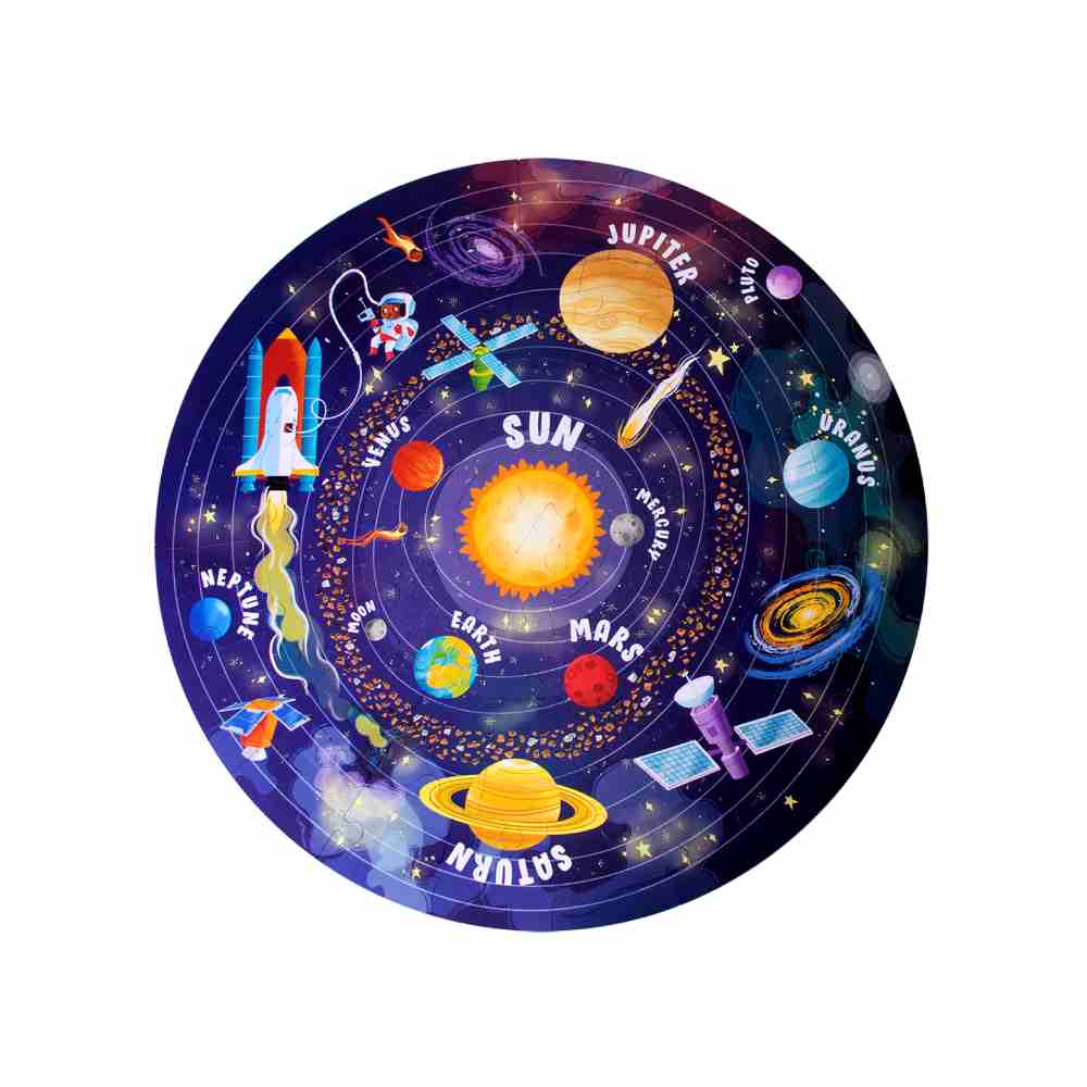 Puzzle Circular Sistema Solar 48 Piezas Apli Kids - Image 2