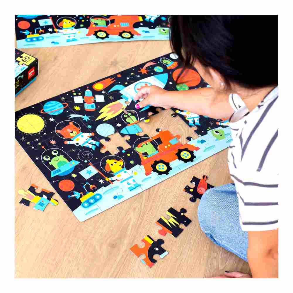 Puzzle Glow In The Dark Espacio 60 Piezas Apli Kids - Image 5