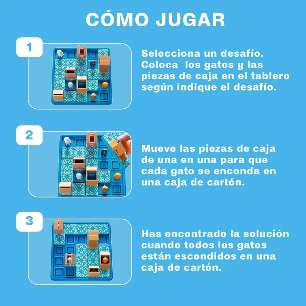 Rompecabezas Gatos y Cajas Smart Games - Image 5