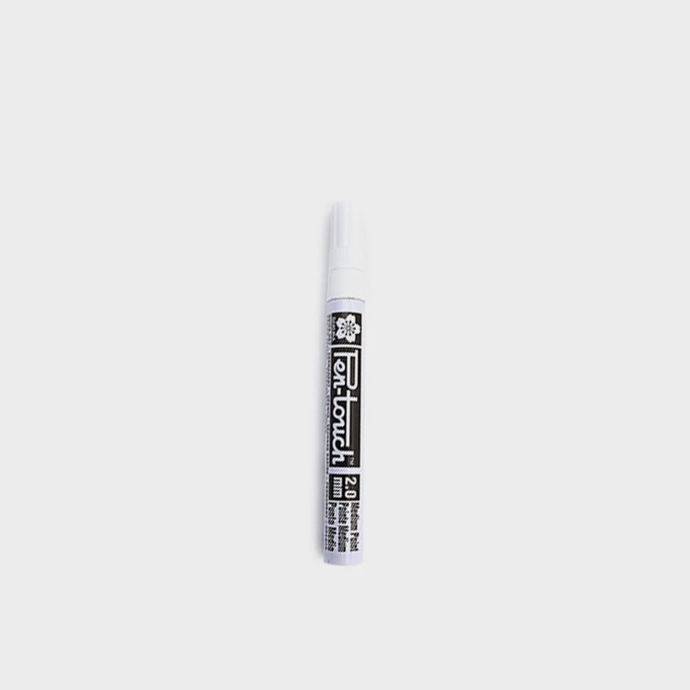 Rotulador Blanco Sakura Pen Touch Medio 2mm