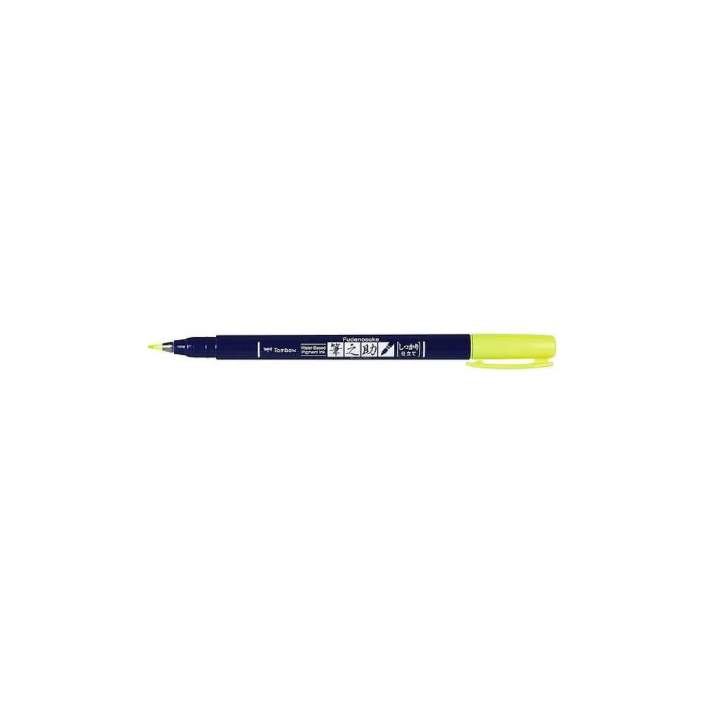 Rotulador Fudenosuke Amarillo Flúor Tombow