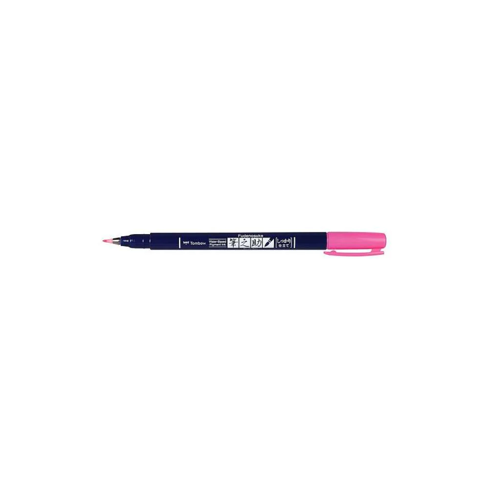 Rotulador Fudenosuke Rosa Flúor Tombow