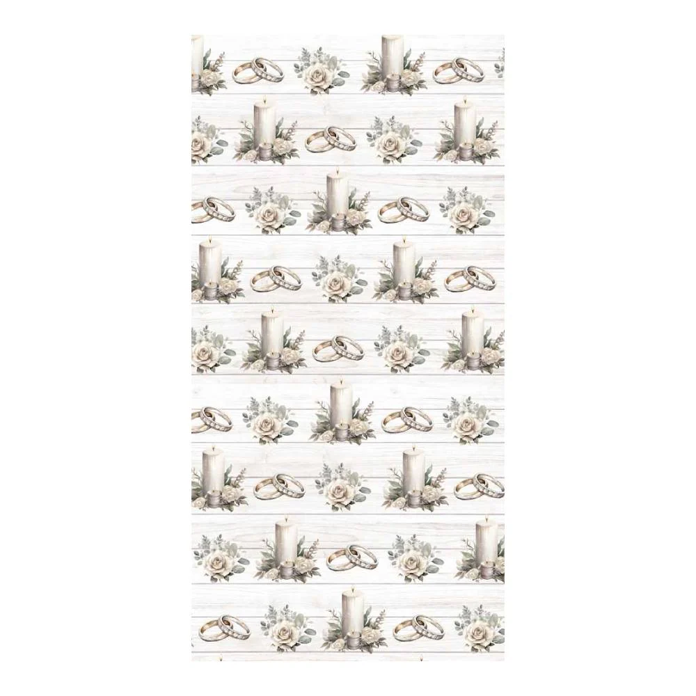 Set 10 Papel Scrap Una Cara 15x30 Wedding Day Papers For You - Image 2