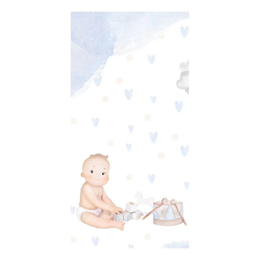 Set 10 Papeles Scrap 15x30cm Lullaby Baby Boy Papers For You - Image 6