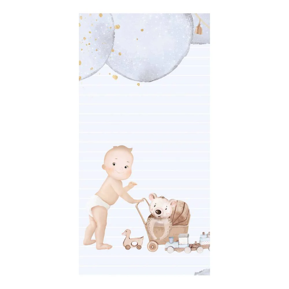 Set 10 Papeles Scrap 15x30cm Lullaby Baby Boy Papers For You - Image 7