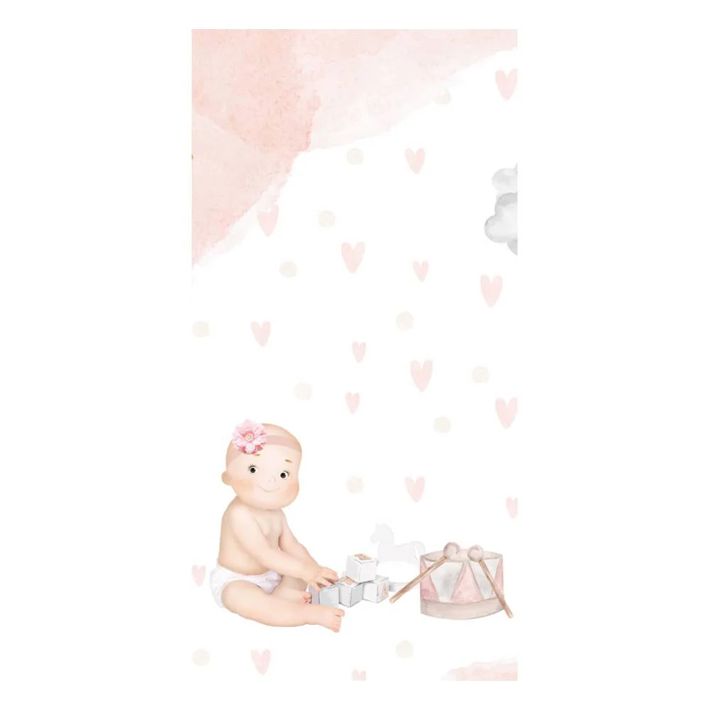 Set 10 Papeles Scrap 15x30cm Lullaby Baby Girl Papers For You - Image 6