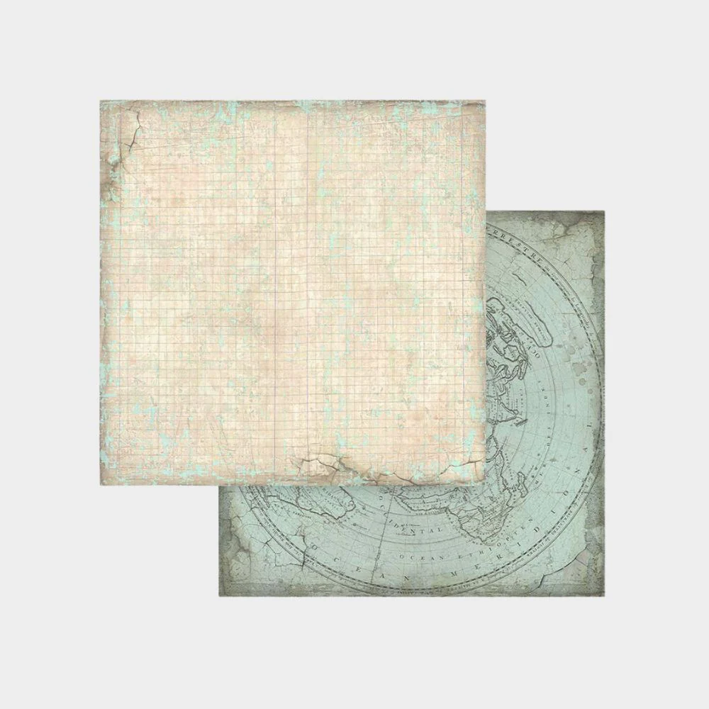 Set 10 Papeles Scrap 20x20 Voyages Fantastiques - Image 21