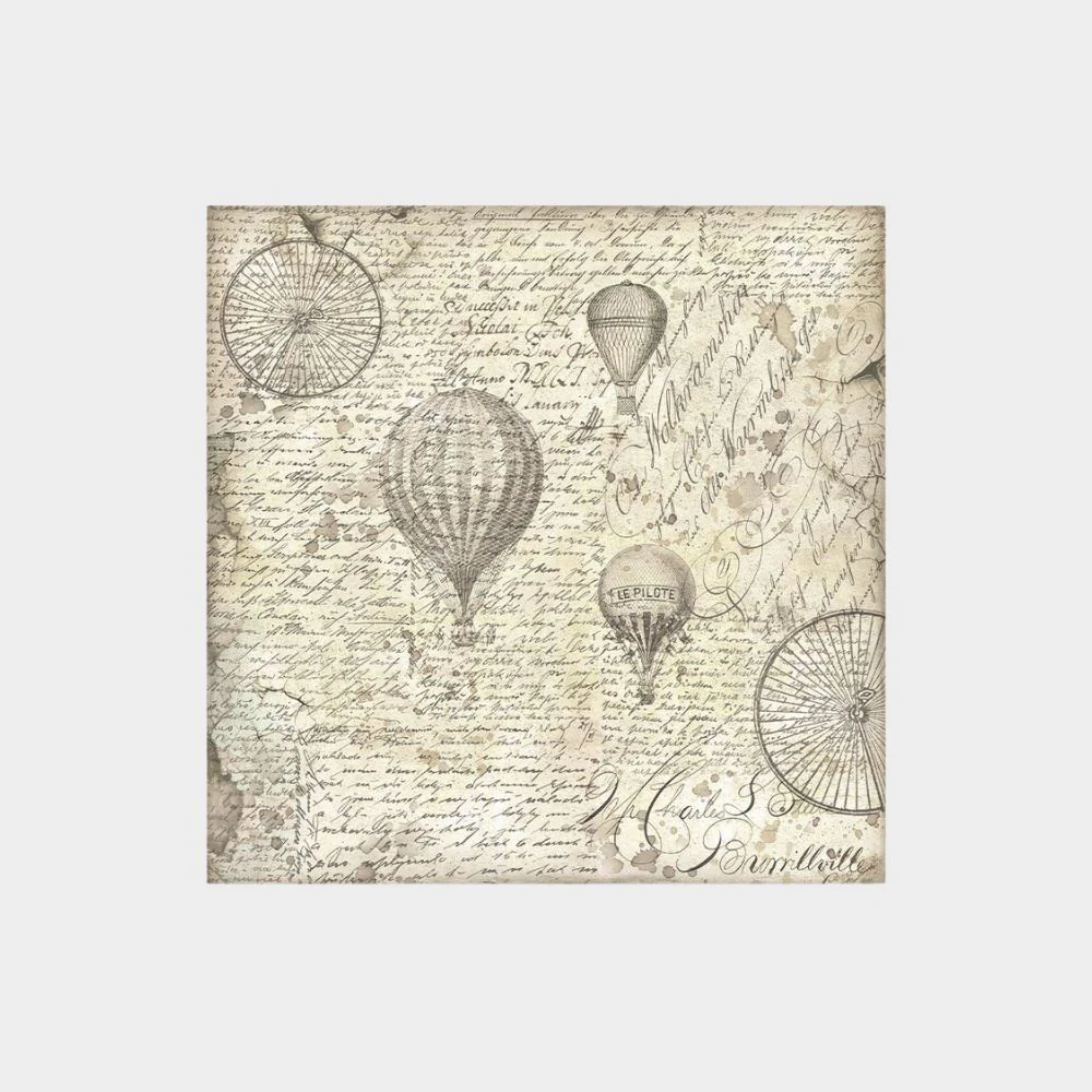 Set 10 Papeles Scrap 20x20 Voyages Fantastiques - Image 4