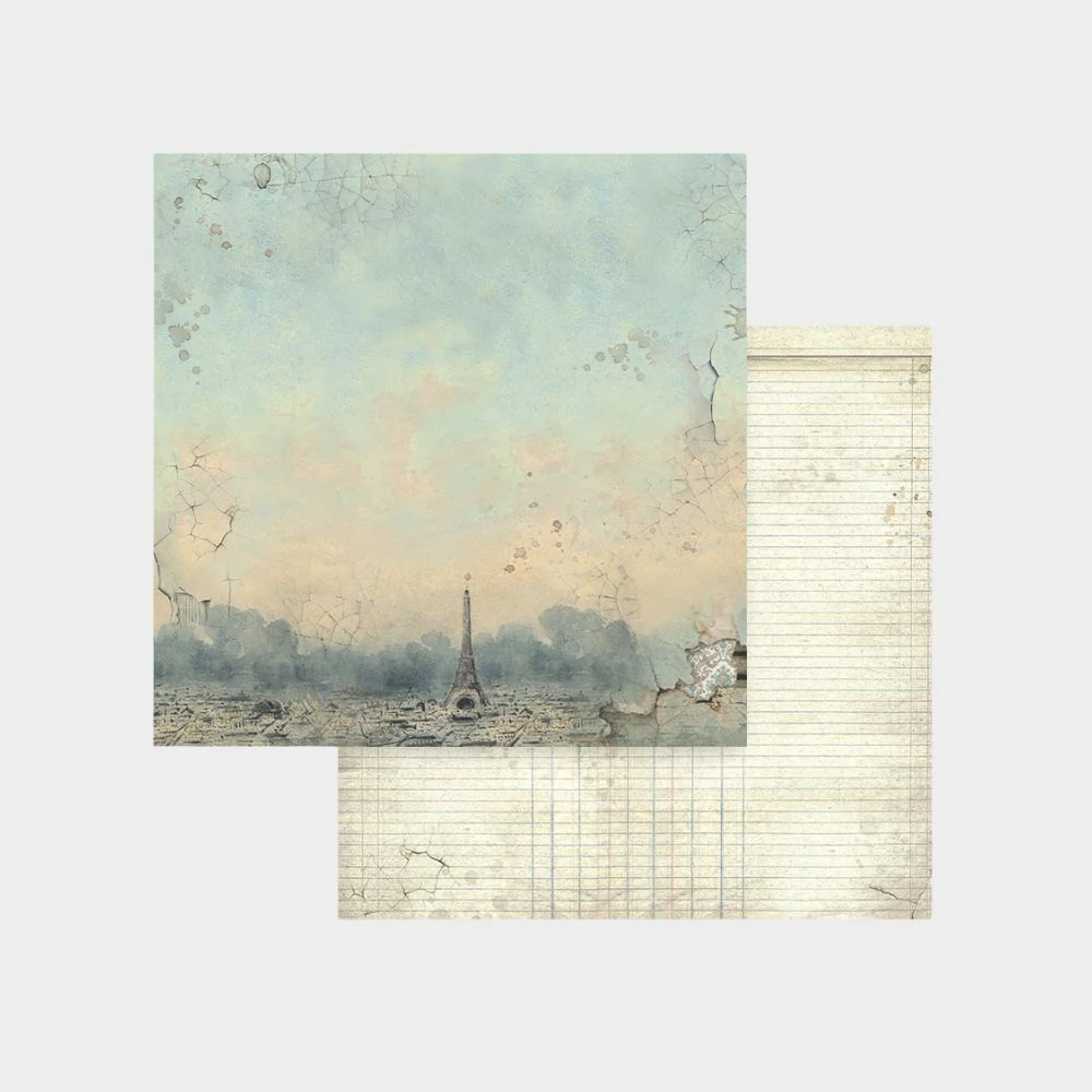 Set 10 Papeles Scrap 20x20 Voyages Fantastiques - Image 9
