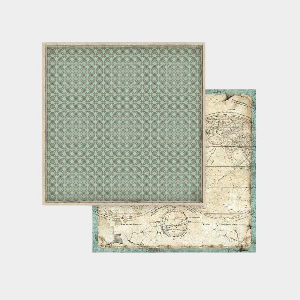 Set 10 Papeles Scrap 30x30 Voyages Fantastiques - Image 27