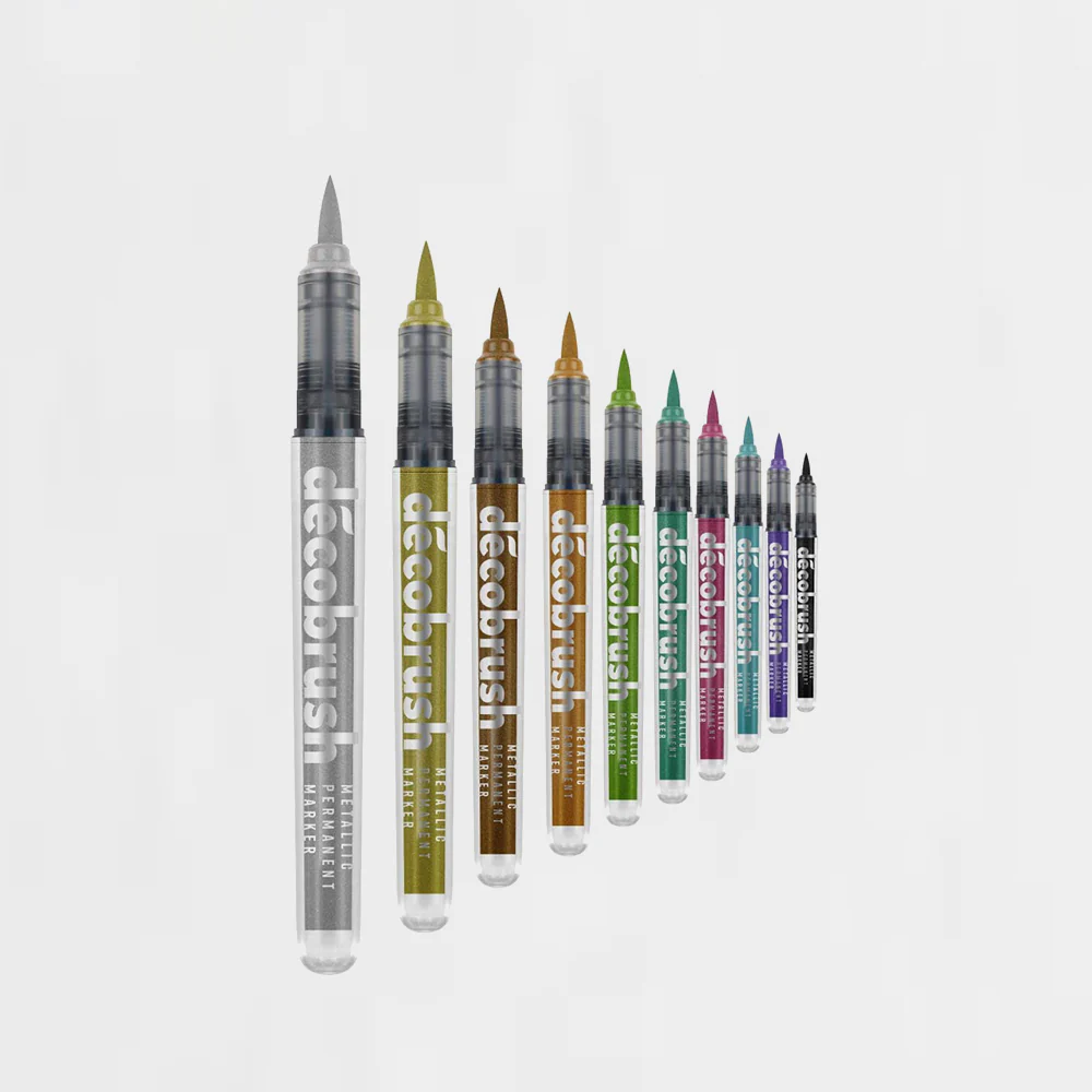 Set 10 Rotuladores Lettering DecoBrush Metallic Karin - Image 7