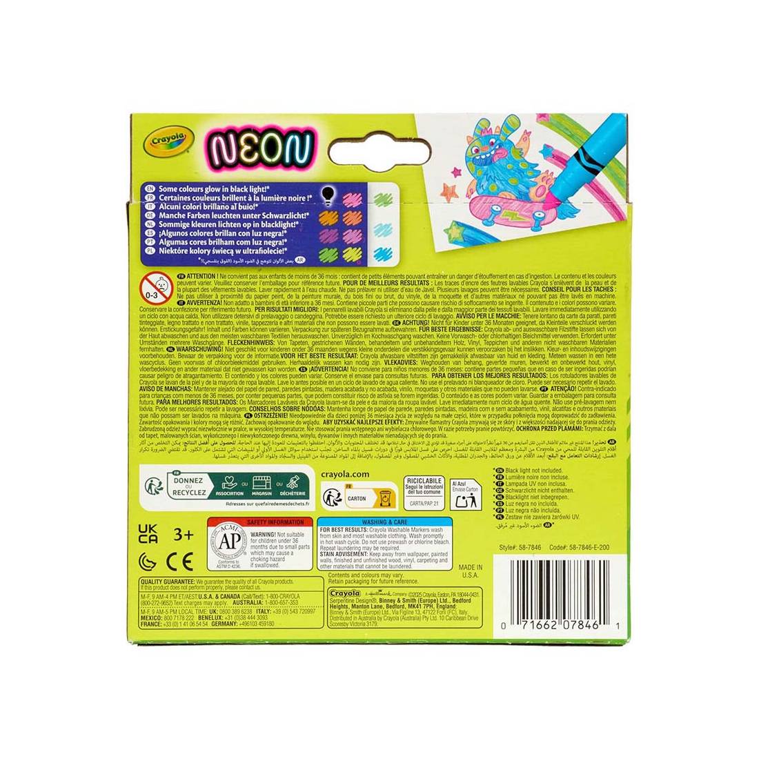 Set 10 Rotuladores Maxi Punta Neón Crayola - Image 2