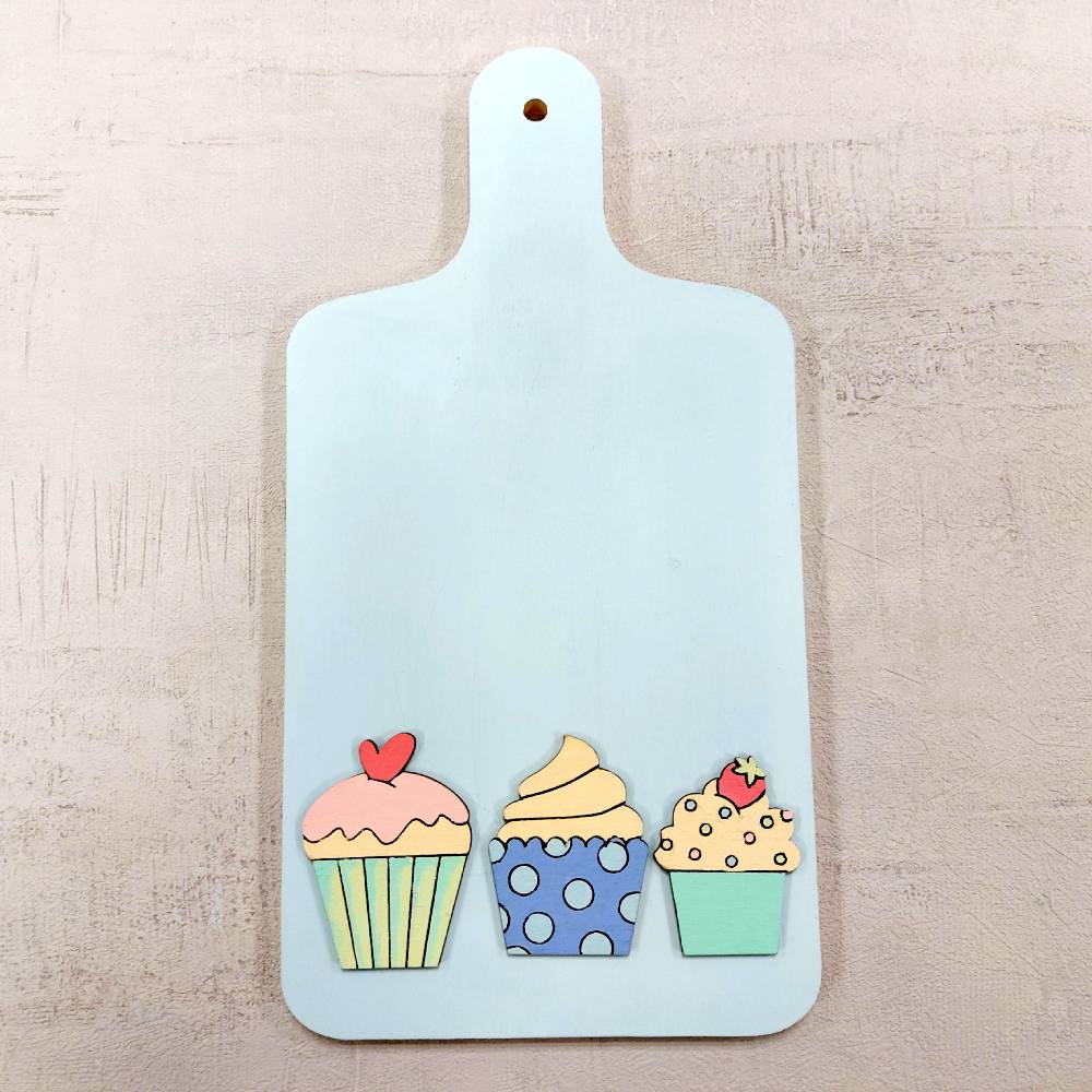 Set 10 Siluetas de Madera Cupcake - Image 3